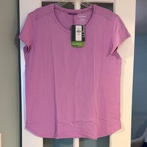 L.L. Bean Women's Lavender Short Sleeve Tee